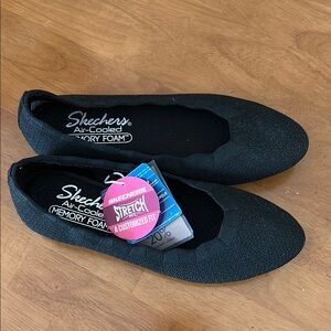 Skechers Black Flats Comfortable Loafers